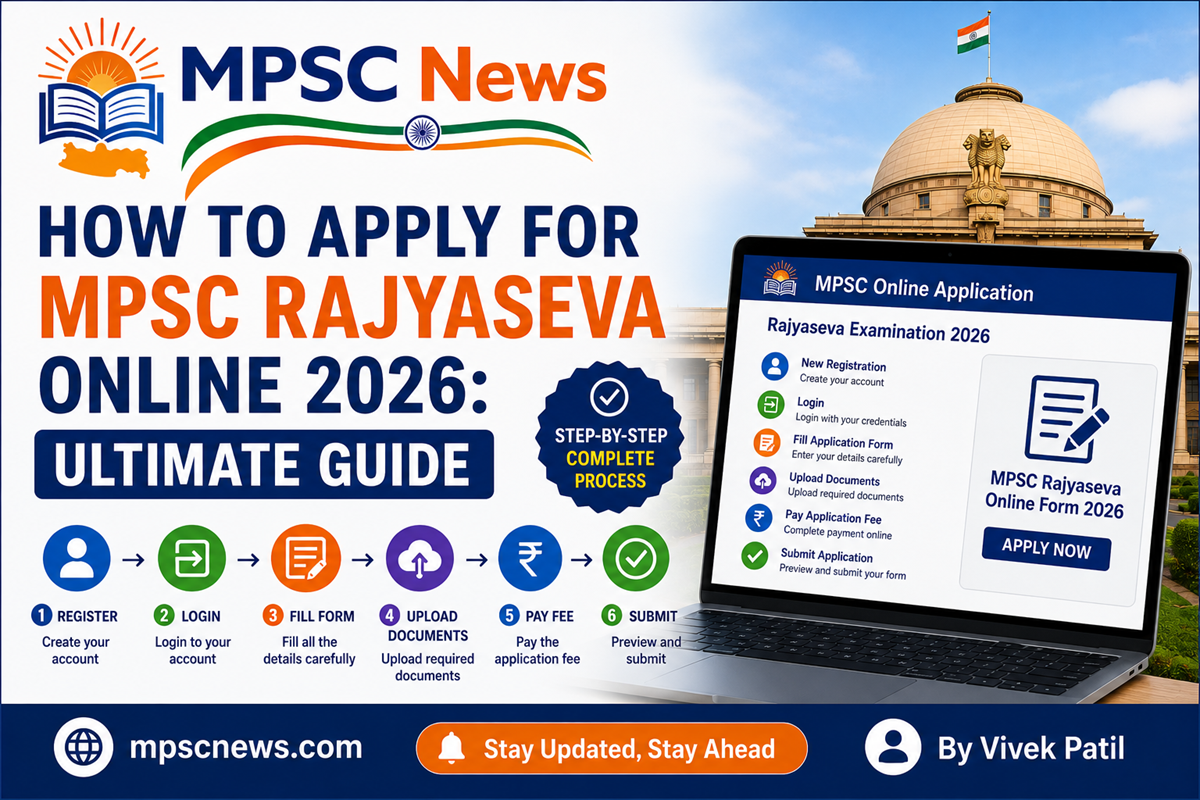 Apply for MPSC Rajyaseva Online 2026 step by step registration process