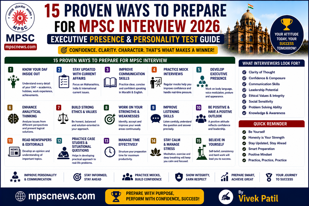 How to Prepare for MPSC Interview executive presence guide