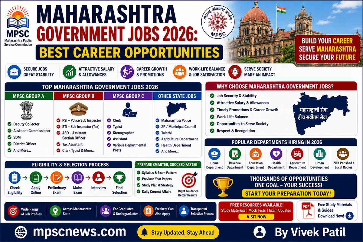 Maharashtra Government Jobs 2026 latest recruitment updates