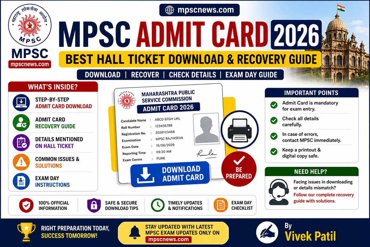 MPSC Admit Card 2026 download hall ticket login guide