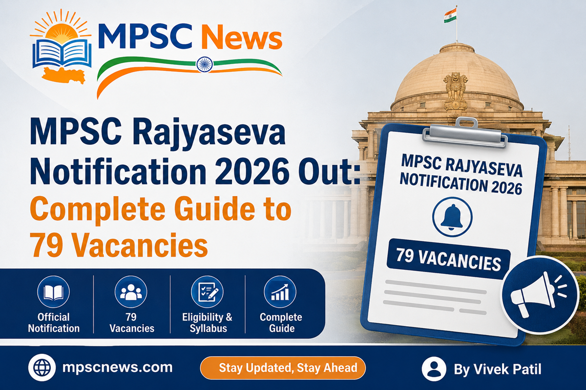 MPSC Rajyaseva Notification 2026 released for Group A and Group B vacancies