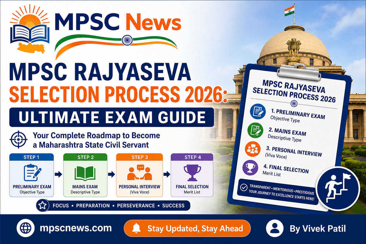 MPSC Rajyaseva Selection Process 2026 Prelims Mains Interview